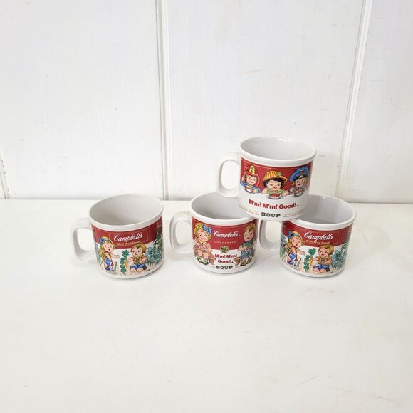 Vintage Campbell's Soup Mugs, Campbell Kids, Set of Four - Picture 5 of 6